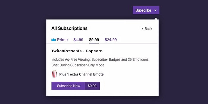 Twitch presenta su servicio de suscripción premium Twitch presenta su servicio de suscripción premium
