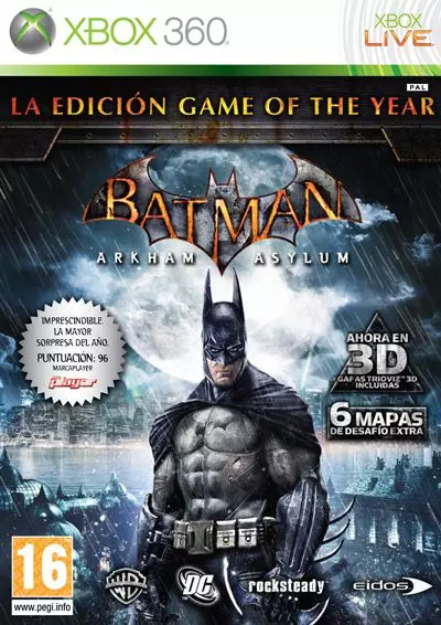 Carátula de Batman: Arkham Asylum - GOTY