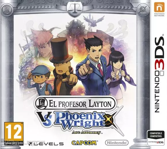 Carátula de Profesor Layton vs Phoenix Wright