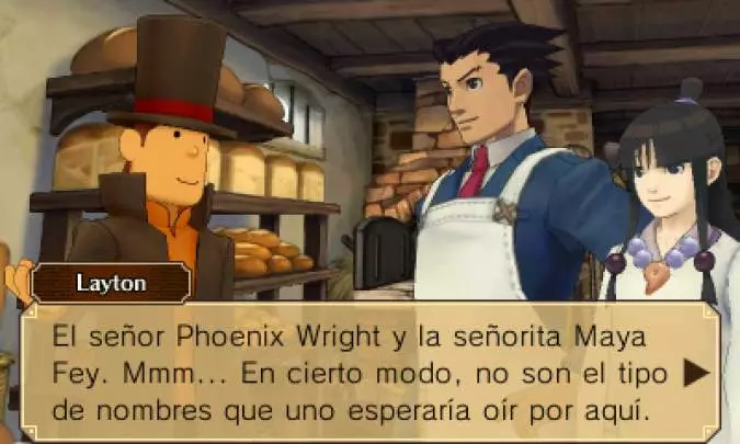 Profesor Layton vs Phoenix Wright - 3DS