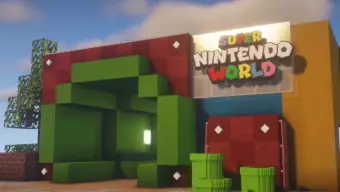 Diseñan una recreación 1:1 de Super Nintendo World creada en Minecraft y nada puede evitar que lo visites