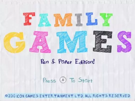Family Games Pen & Paper Edition