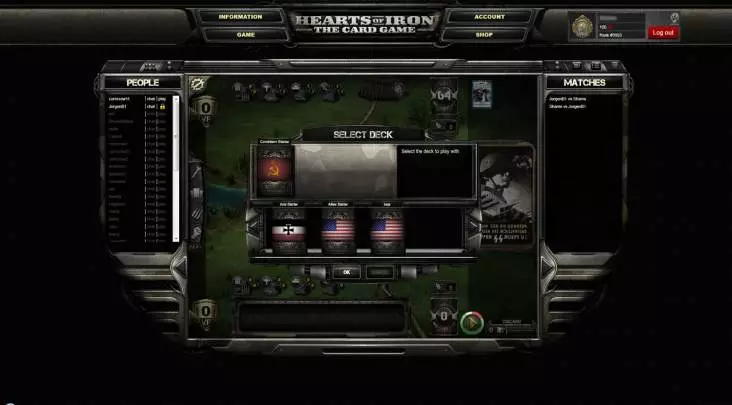 Hearts of Iron The Card Game - Web