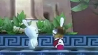 Rabbids 3D: Gameplay: Un Conejo en la Antigua Grecia