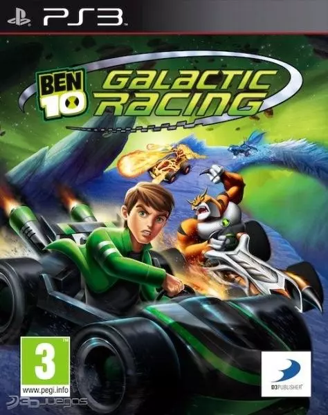Carátula de Ben 10 Galactic Racing