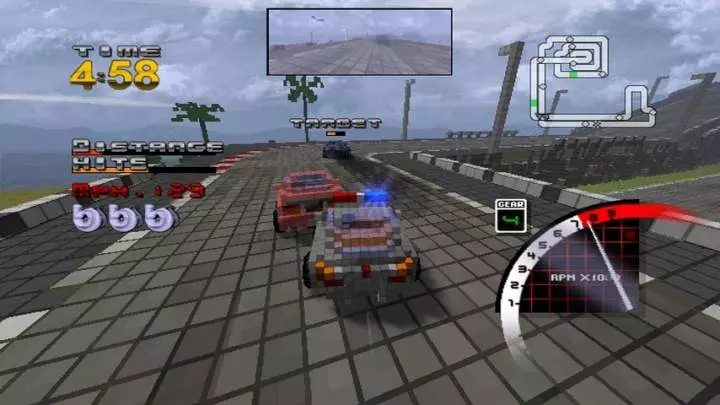 3D Pixel Racing