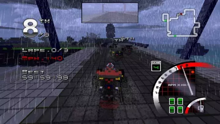 3D Pixel Racing