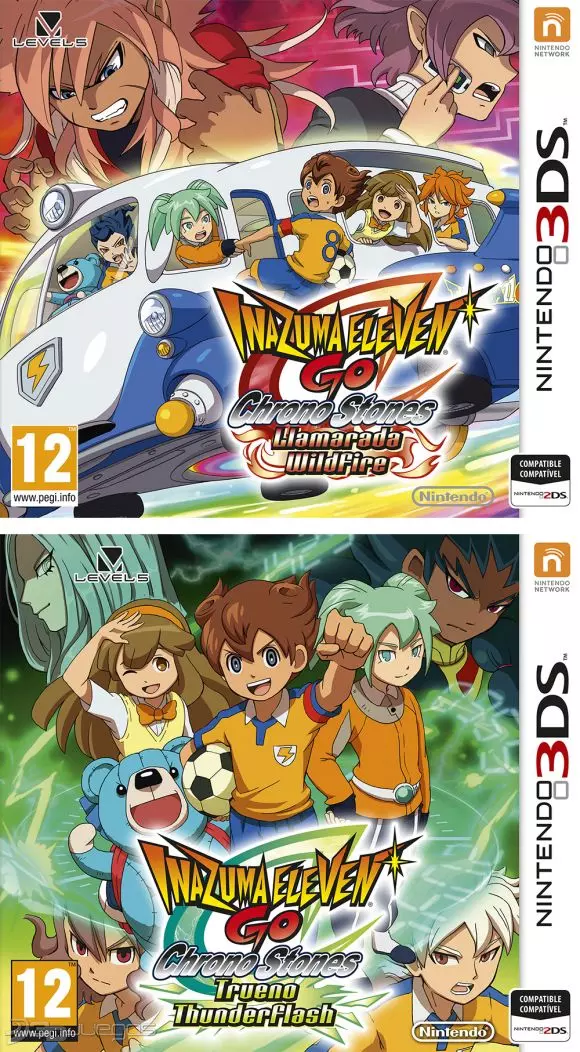 Carátula de Inazuma Eleven GO Chrono Stones