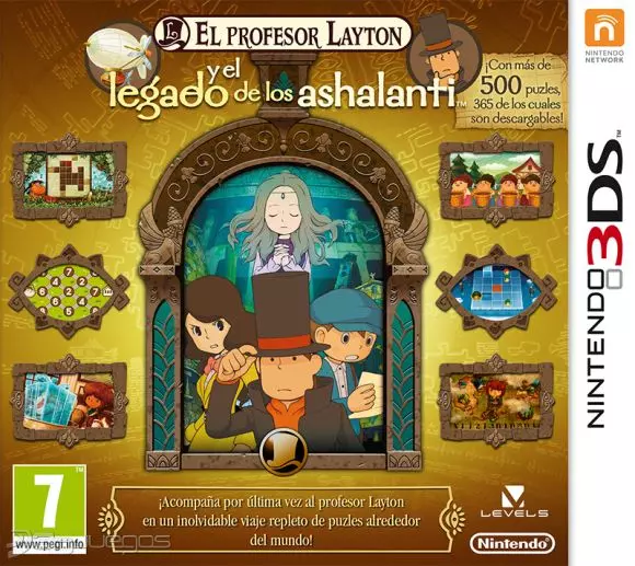 Carátula de Profesor Layton y el Legado Ashalanti