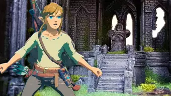 Un fan recrea el Templo del Tiempo de The Legend of Zelda: Breath of the Wild y sirve como sujetalibros