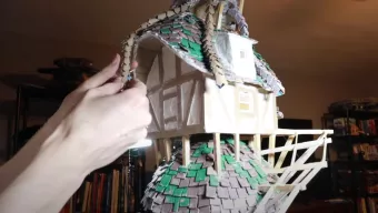 Un fan recrea el laboratorio de Hatelia de Zelda: Breath of the Wild con cartón, pintura y mucho talento