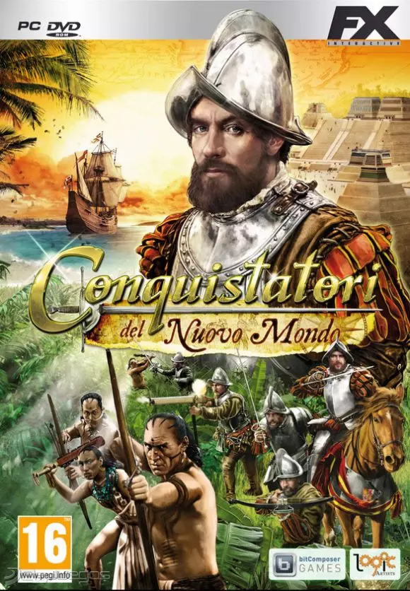 Carátula de Conquistadores del Nuvo Mundo