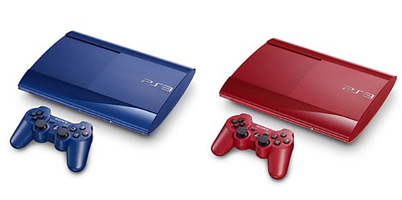 PlayStation 3 Super Slim (azul azurita y rojo granate) PlayStation 3 Super Slim (azul azurita y rojo granate)