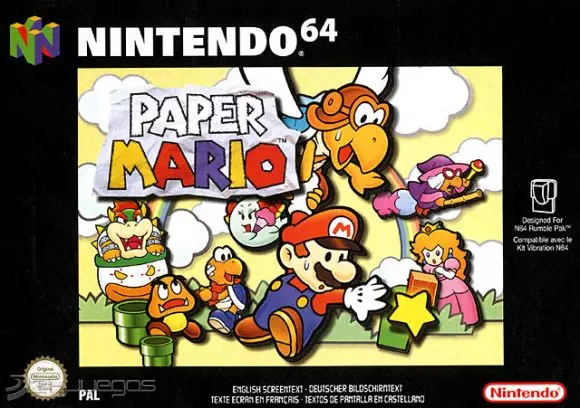 Carátula de Paper Mario