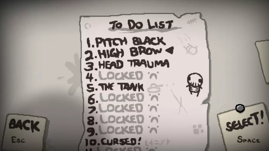 The Binding of Isaac Rebirth Vita