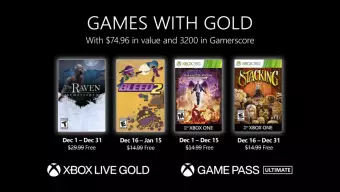 Estos son los 4 juegos de Games With Gold de diciembre; los últimos juegos gratis de 2020