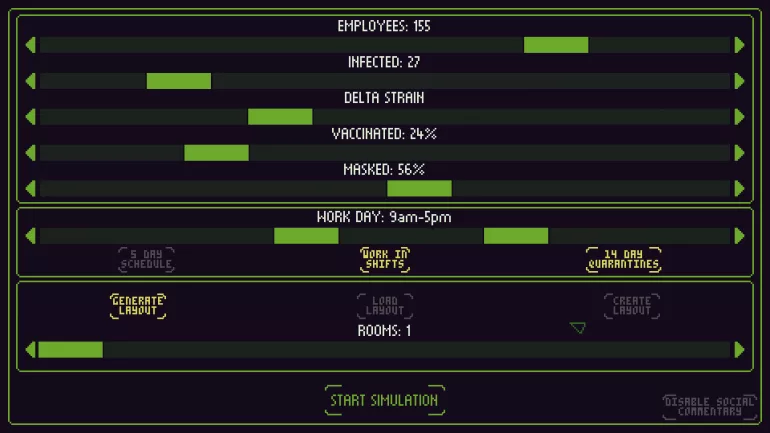 Covid Simulator invites you to dominate the pandemic in a video game where everything has its importance Covid Simulator invites you to dominate the pandemic in a video game where everything has its importance