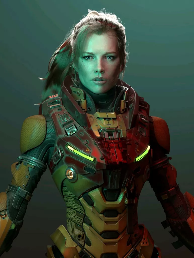 This hyper-realistic Metroid fan art is signed by Perfect Dark artist and is gorgeous.