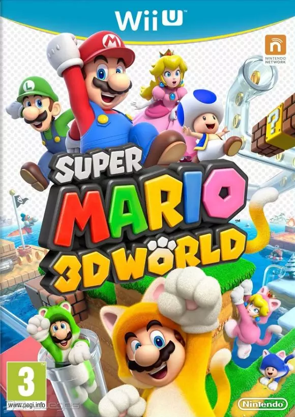 Carátula de Super Mario 3D World