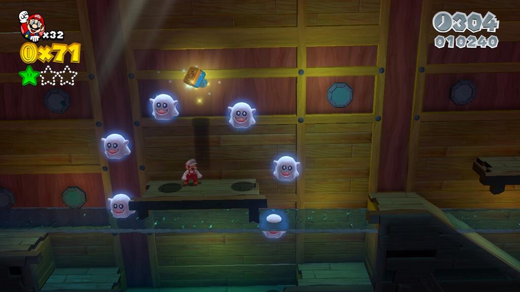 Guía Super Mario 3D World Mundo 6.2. Mareos en el naufragio fantasma